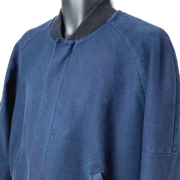 EUC JOE’S JEANS Raglan Twill Bomber Jacket Blue XL - Picture 3 of 8